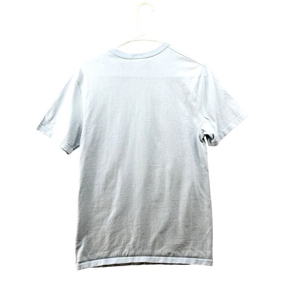 Champion T Shirt Mens Small S Light Blue Embroidered Retro Spellout Athleisure - Picture 2 of 9